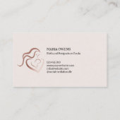 誕生モダン産後産婦授乳 名刺 (裏面)