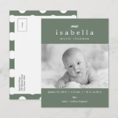 誕生モダン発表 案内ポストカード (正面/裏面)