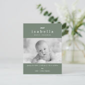 誕生モダン発表 案内ポストカード (スタンド正面)