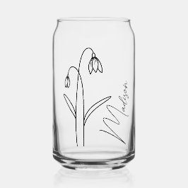 誕生モダン花1月Bridesmaid Gives ガラス缶