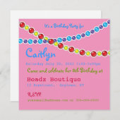 誕生会に玉を付けること 招待状 (正面/裏面)