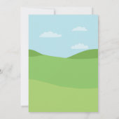 誕生会のゴルフ年齢のゴルフをする招待状 招待状 (裏面)