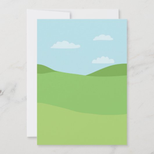 誕生会のゴルフ年齢のゴルフをする招待状 招待状 (裏面)