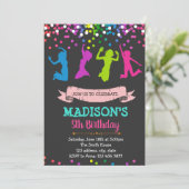 誕生会のテーマの招待を跳んで下さい 招待状 (スタンド正面)