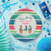 誕生会のフェスタのNachoの平均サボテンのポット ペーパープレート (パーティー)