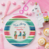 誕生会のフェスタのNachoの平均サボテンのポット ペーパープレート (パーティー)