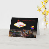 誕生会のラスベガス私の第21カードを祝うこと カード (黄色い花)