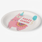 誕生会のラマ ペーパープレート (アングル)