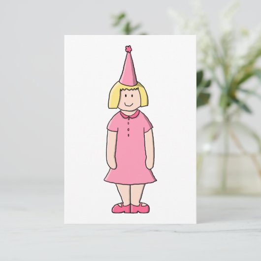誕生会の女の子 招待状 (スタンド正面)