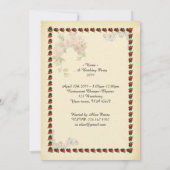 誕生会の女性年齢、Gatsbyのアールデコ 招待状 (裏面)