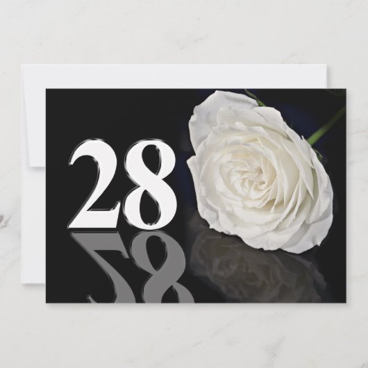 誕生会の招待状28歳 招待状 (正面)