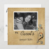 誕生会の招待 招待状 (正面/裏面)