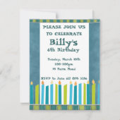 誕生会の招待 招待状 (正面)