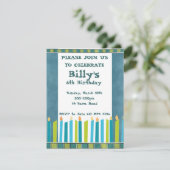 誕生会の招待 招待状 (スタンド正面)