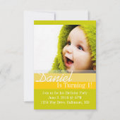 誕生会の招待| B日のII |gryl 招待状 (正面)