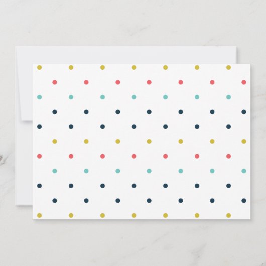 誕生会の旗|の誕生日 招待状 (裏面)