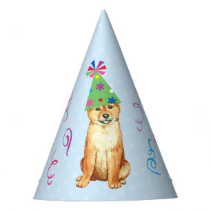 誕生会の柴犬 パーティーハット