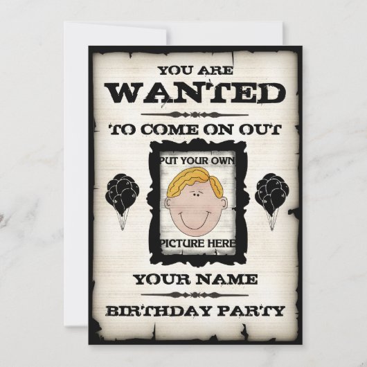 誕生会は招待状がほしいと思いました 招待状 (正面)