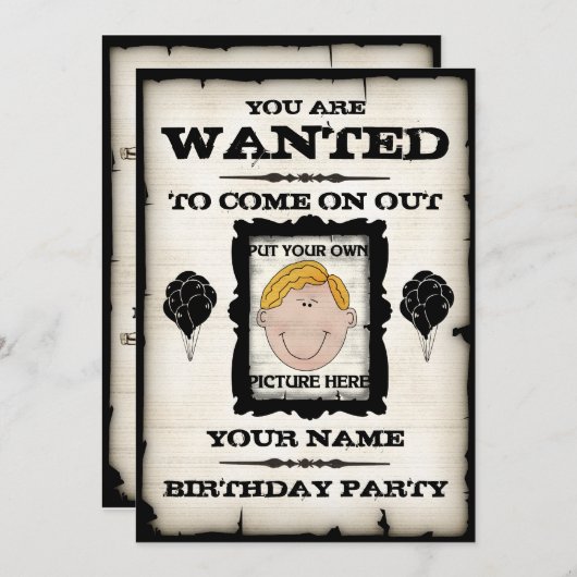 誕生会は招待状がほしいと思いました 招待状 (正面/裏面)