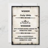 誕生会は招待状がほしいと思いました 招待状 (裏面)