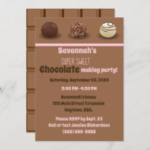 誕生会を作る極度の甘味を加えたチョコレート