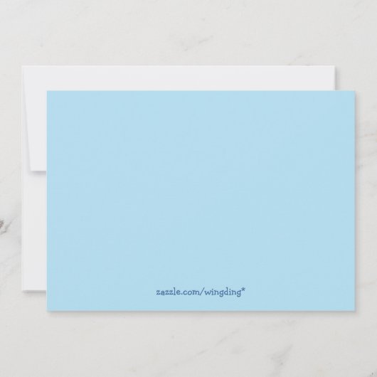 誕生会を競争させている子供 招待状 (裏面)