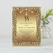 -、誕生会年齢編集可能、年齢チータ 招待状 (スタンド正面)