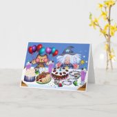 誕生会 カード (黄色い花)