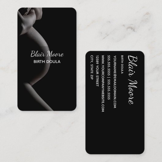 誕生助産婦名刺 名刺 (正面/裏面)