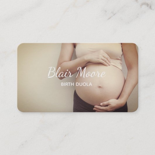 誕生助産婦妊娠 名刺 (正面)
