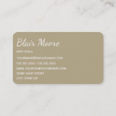 誕生助産婦妊娠 名刺 (裏面)