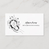 誕生及び産後助産婦授乳 名刺 (正面)