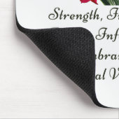 誕生威厳がある月花グラジオラス誕生ギフト マウスパッド (コーナー)