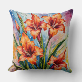 誕生威厳がある月花グラジオラス、グラジオラス。 クッション