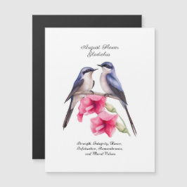 誕生威厳がある月花鳥付きグラジオラス