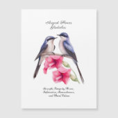 誕生威厳がある月花鳥付きグラジオラス (正面)