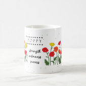 誕生威厳がある花意味のマグカップ コーヒーマグカップ (中央)