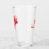 誕生威厳がある花赤ポピー水彩フローラ タンブラーグラス (左)