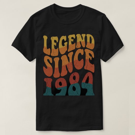 誕生年のレトロビンテージ伝説Tシャツ Tシャツ (デザイン正面)