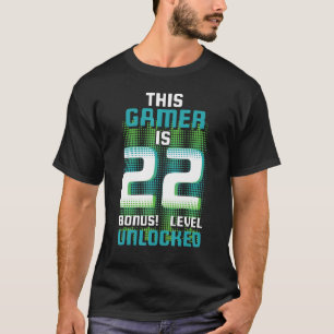 誕生年齢22歳このゲーマーゲーム素晴らしVi Tシャツ