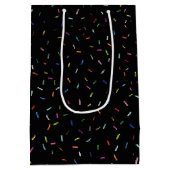 誕生年2006おもしろいトリビアオンブラック ミディアムペーパーバッグ (裏面)