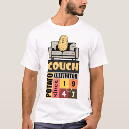 ［誕生年］からソファでゴロゴロ名人 Tシャツ