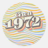 誕生年 - 1972年頃 ラウンドシール (正面)