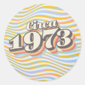 誕生年 - 1973年頃 ラウンドシール (正面)