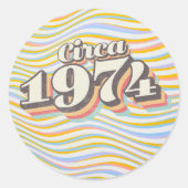 誕生年 - 1974年頃 ラウンドシール (正面)