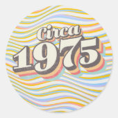 誕生年 - 1975年頃 ラウンドシール (正面)