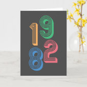 誕生年 – 1982 - 40歳の誕生日 カード (黄色い花)