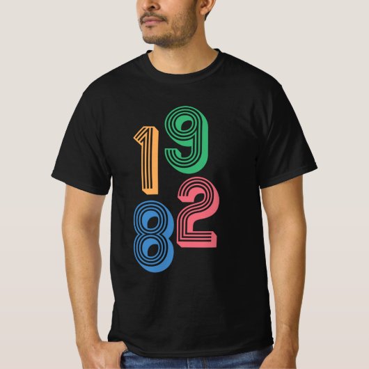 誕生年 – 1982 - 40th Birthday T-Shirt Tシャツ (正面)