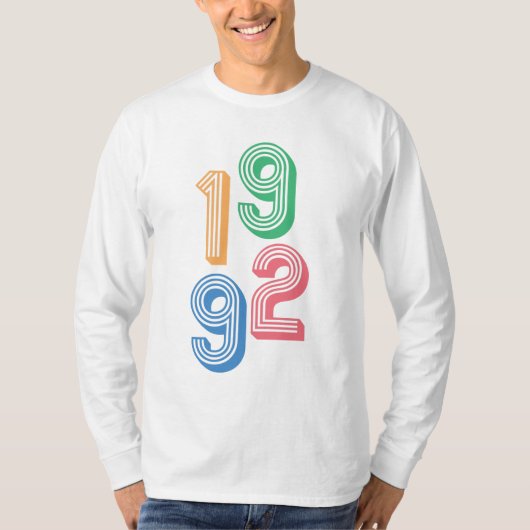 誕生年 – 1992 - 30th Birthday T-Shirt Tシャツ (正面)
