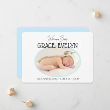 誕生新生児シンプルフォトフラット